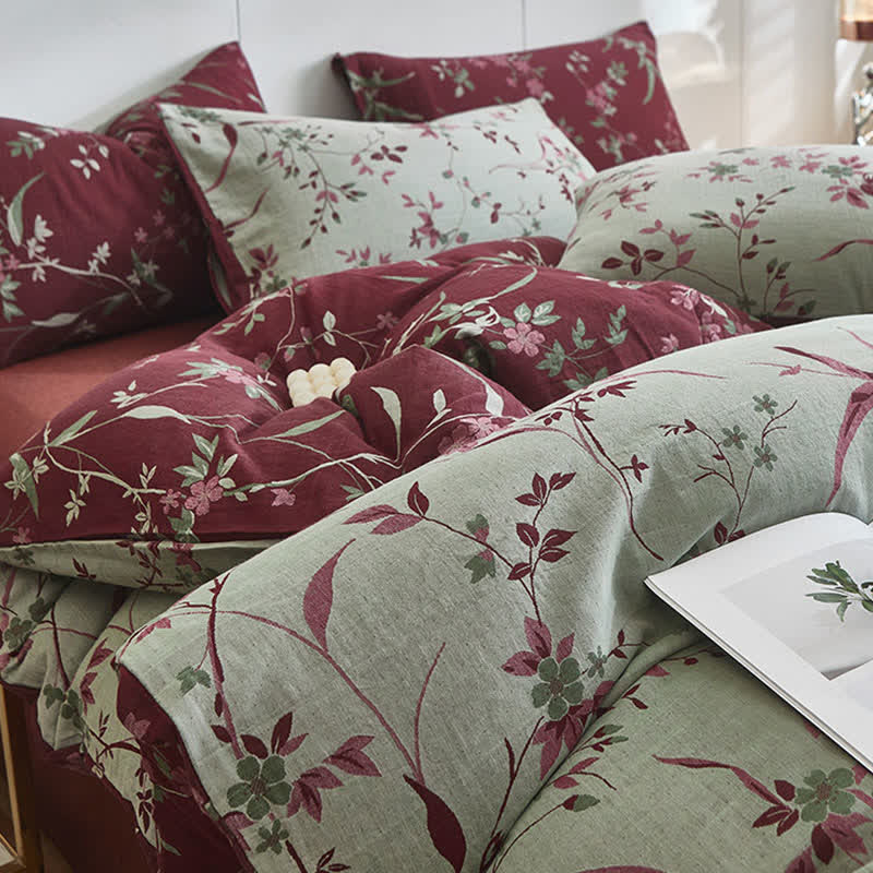 Ownkoti Branch & Floral Cotton Double Gauze Bedding - image 4