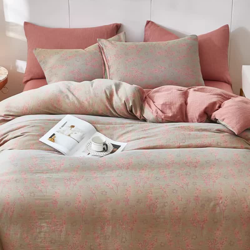 Ownkoti Lavender & Floral Cotton Double Gauze Bedding - image 6