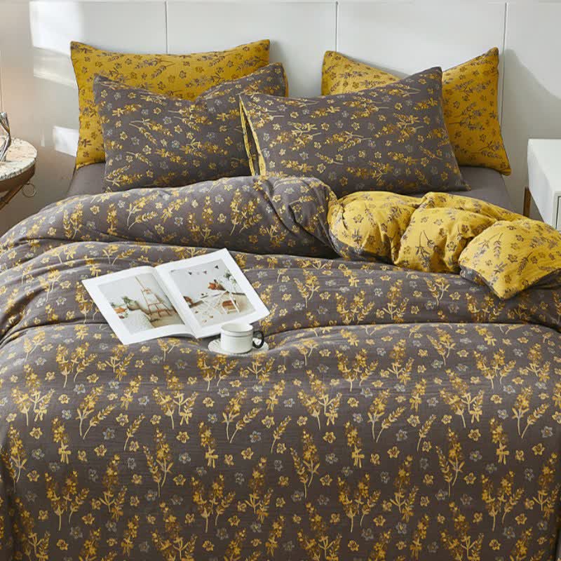 Ownkoti Lavender & Floral Cotton Double Gauze Bedding - image 1