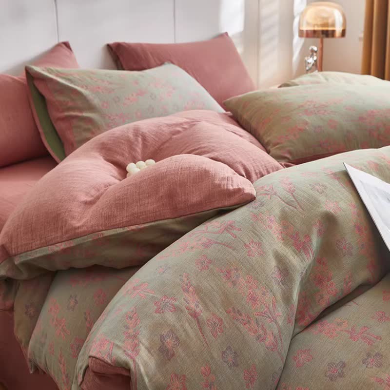 Ownkoti Lavender & Floral Cotton Double Gauze Bedding - image 7