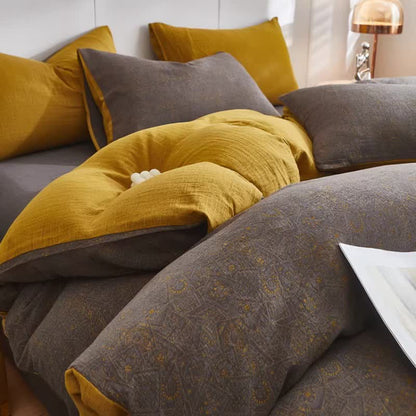 Ownkoti Subtle Geometric Cotton Double Gauze Bedding - image 3