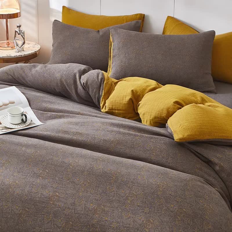 Ownkoti Subtle Geometric Cotton Double Gauze Bedding - image 2