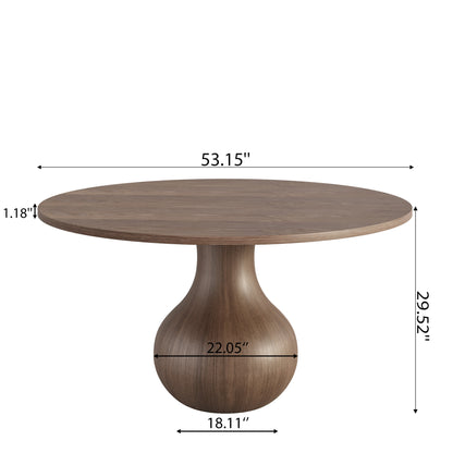 Ownkoti Luxury Gray Mid-Century Space-Saving Round Kitchen Table For 4/6/8 - image 21