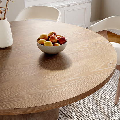 Ownkoti Luxury Gray Mid-Century Space-Saving Round Kitchen Table For 4/6/8 - image 6