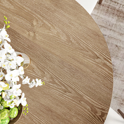 Ownkoti Goblet-shaped Base Round Kitchen Table For 4/6/8 - image 8