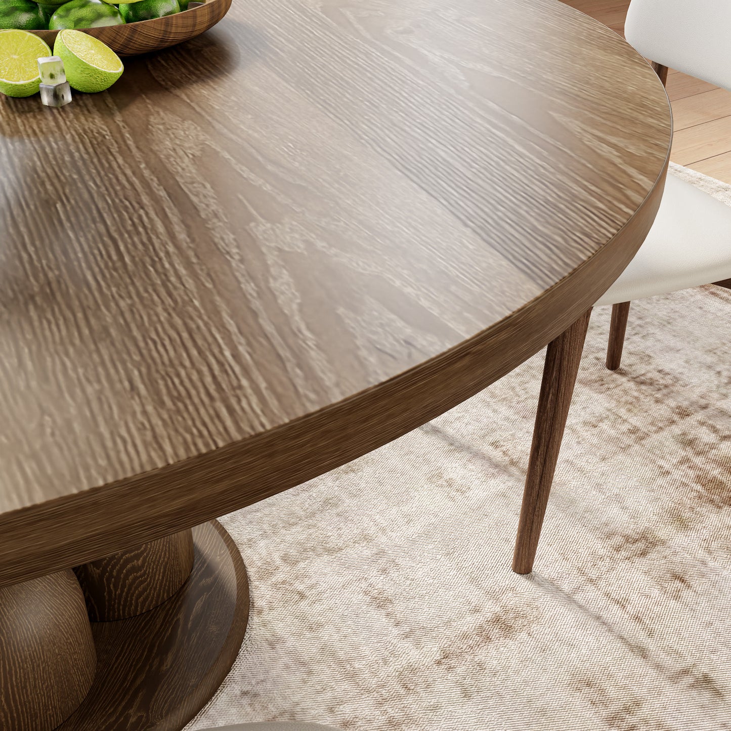 Ownkoti Goblet-shaped Base Round Kitchen Table For 4/6/8 - image 9