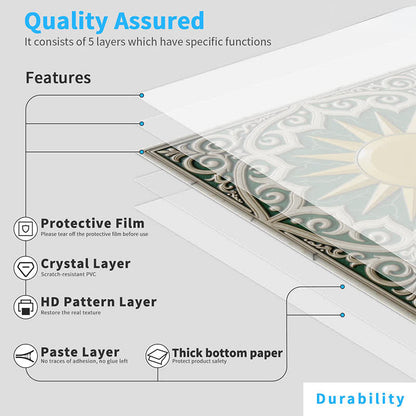 Ownkoti Sun & Floral Peel and Stick Wall Sticker (24PCS) - image 9