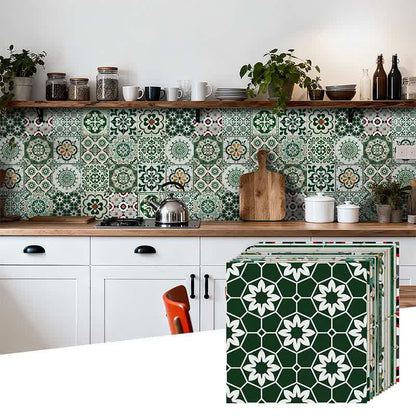 Ownkoti Boho Green Peel and Stick Wall Sticker (24PCS) - image 6