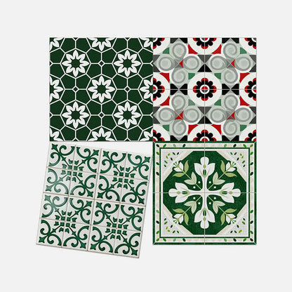 Ownkoti Boho Green Peel and Stick Wall Sticker (24PCS) - image 11