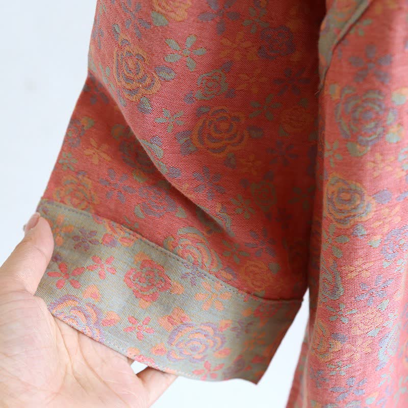 Ownkoti Double Gauze Cotton Rose Floral Nightgown - image 6