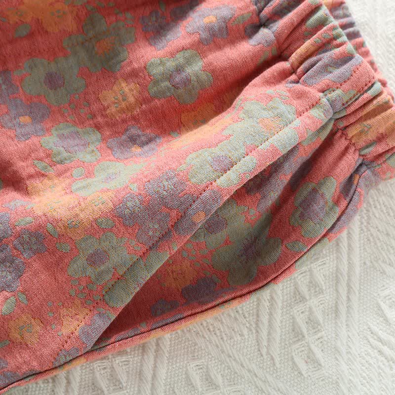 Ownkoti Floral Cotton Gauze Jogger Pajama Pants - image 3