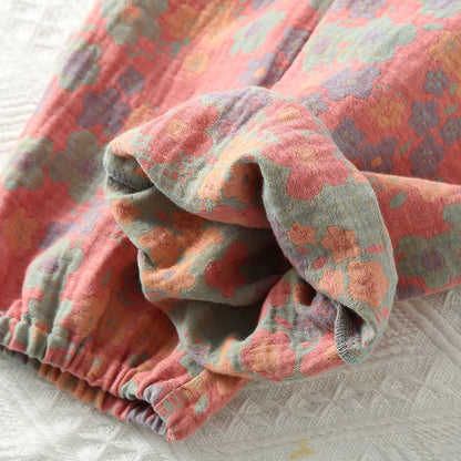 Ownkoti Floral Cotton Gauze Jogger Pajama Pants - image 2