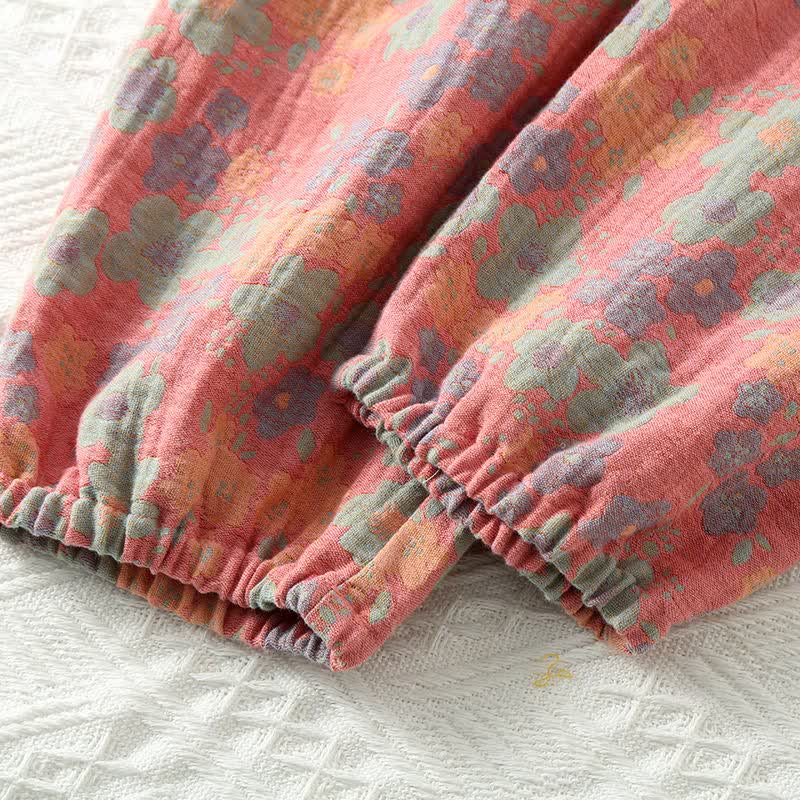 Ownkoti Floral Cotton Gauze Jogger Pajama Pants - image 4