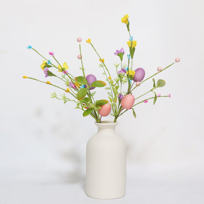 Ownkoti Easter Egg Branch with Green Leaves & Blossoms - image 2