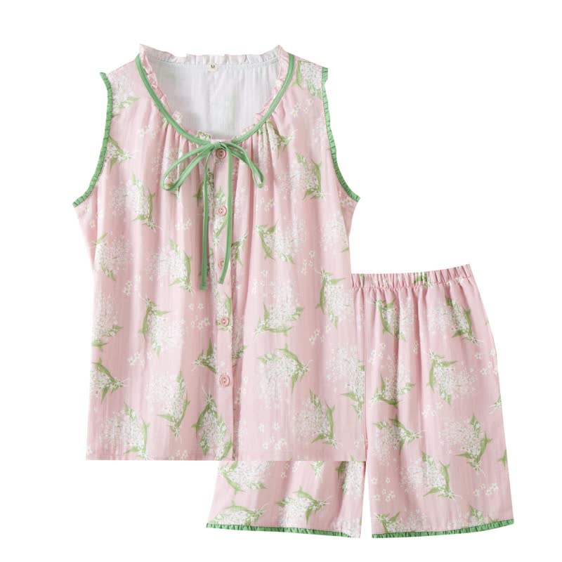 Ownkoti Baby's Breath Cotton Gauze Sleeveless Pajama Set - image 7