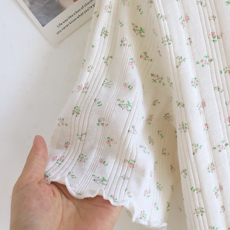 Ownkoti Pastoral Floral Cotton Jacquard Pajama Set - image 20