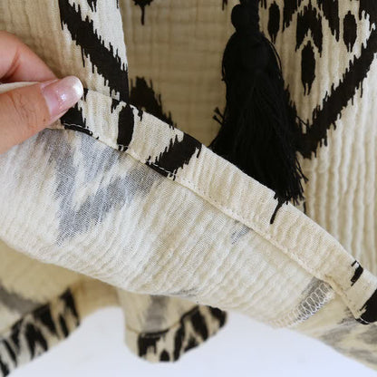 Ownkoti Boho Cotton Gauze Flutter Sleeve Pajama Set - image 8