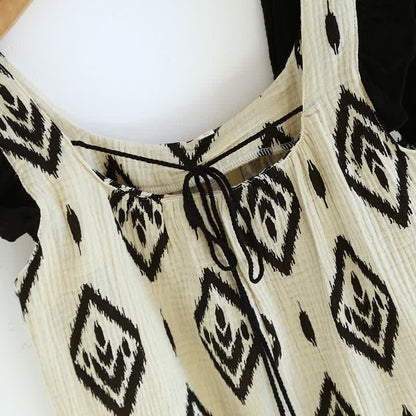 Ownkoti Boho Cotton Gauze Flutter Sleeve Pajama Set - image 4