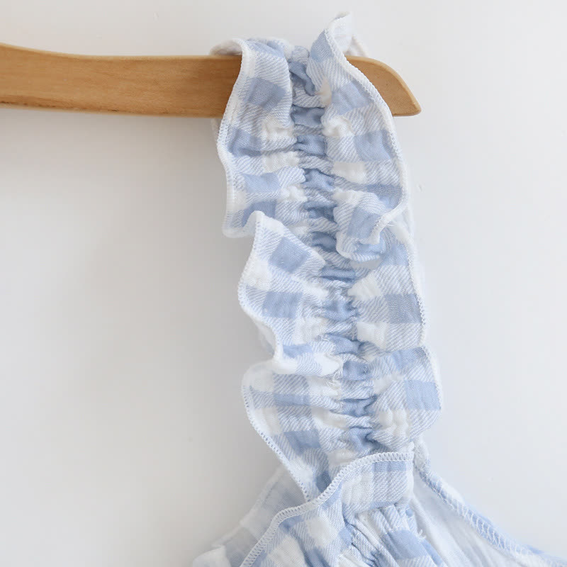 Ownkoti Cotton Ruffle Gingham Cami Nightgown - image 6