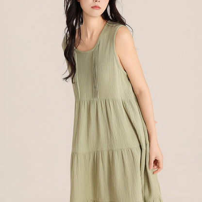 Ownkoti Minimalist Cotton Double Gauze Sleeveless Nightgown - image 8