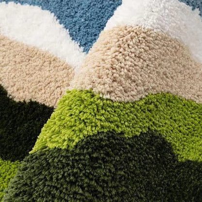 Ownkoti Artistic Wave Irregular Flocked Rug - image 3