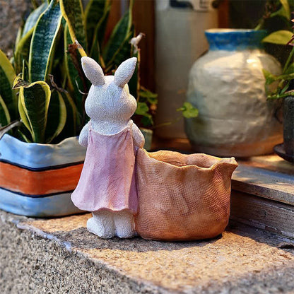 Ownkoti Resin Bunny Garden Succulent Planter Pot - image 8