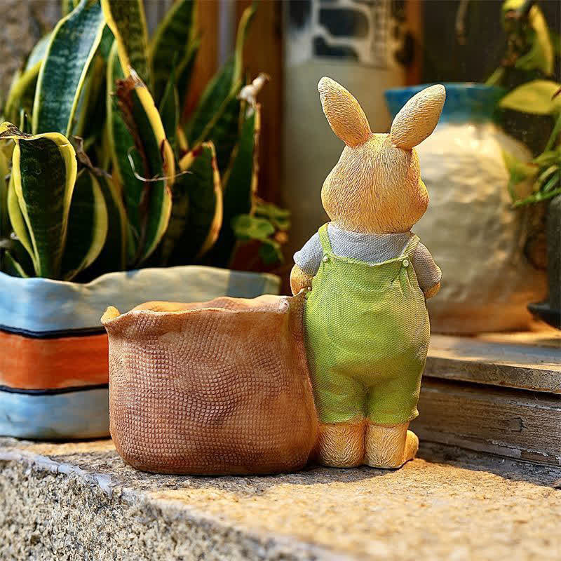 Ownkoti Resin Bunny Garden Succulent Planter Pot - image 12