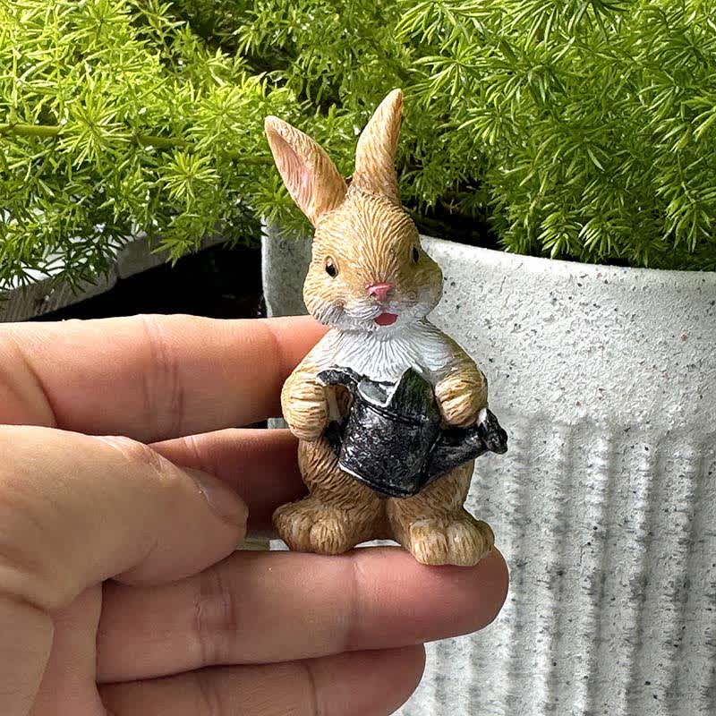 Ownkoti 3PCS Miniature Gardening Bunny Figurines - image 7