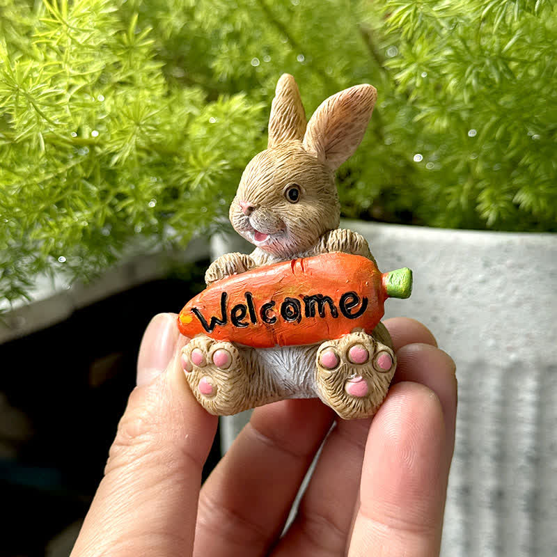 Ownkoti 3PCS Miniature Gardening Bunny Figurines - image 6
