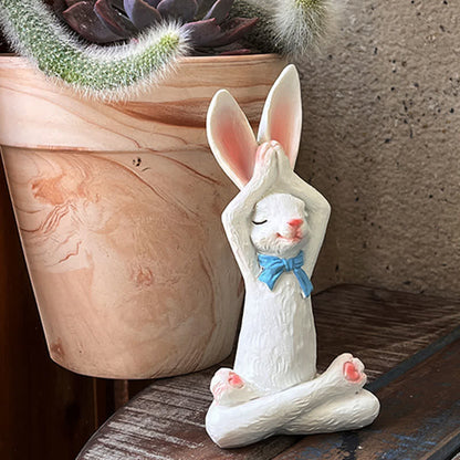 Ownkoti Resin Yoga Rabbit Garden Sculptures Set - image 9