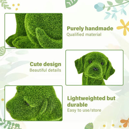 Ownkoti Green Flocked Dog Garden Figurine - image 23