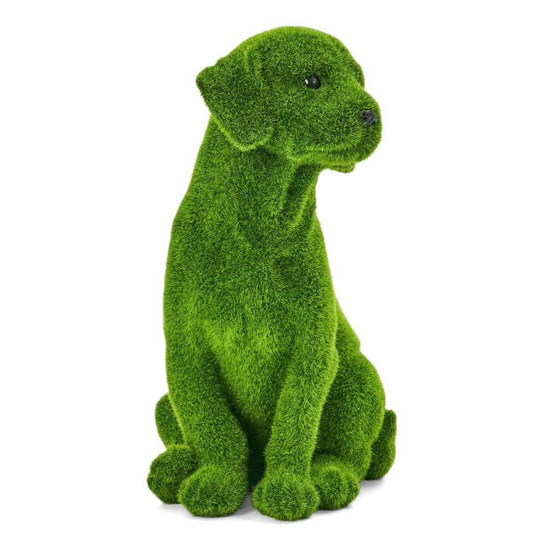 Ownkoti Green Flocked Dog Garden Figurine - image 25