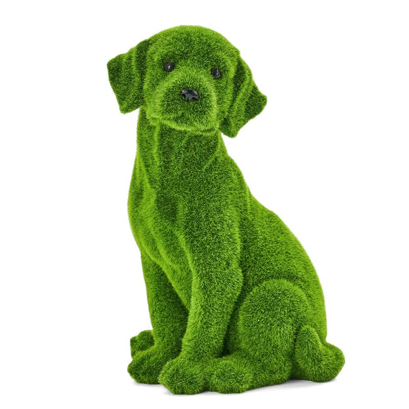 Ownkoti Green Flocked Dog Garden Figurine - image 24
