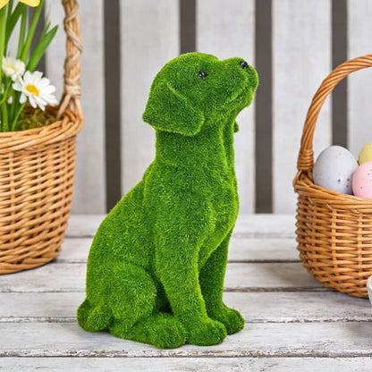 Ownkoti Green Flocked Dog Garden Figurine - image 18
