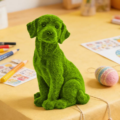 Ownkoti Green Flocked Dog Garden Figurine - image 16