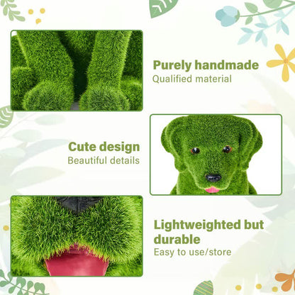 Ownkoti Green Flocked Dog Garden Figurine - image 10