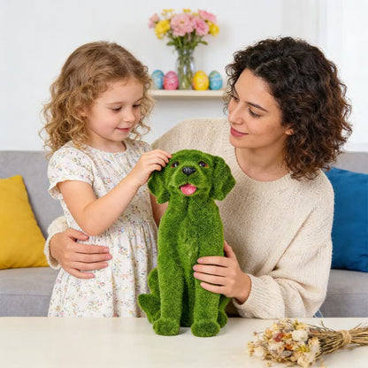 Ownkoti Green Flocked Dog Garden Figurine - image 7