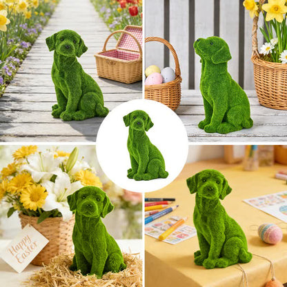 Ownkoti Green Flocked Dog Garden Figurine - image 20