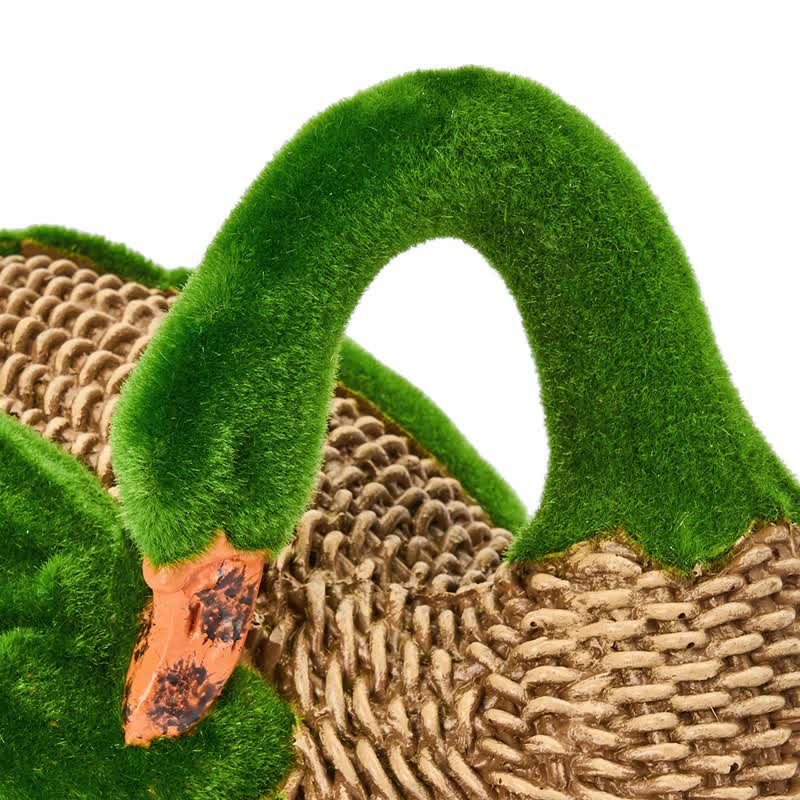 Ownkoti Faux Rattan Flocked Duck Garden Figurine - image 27