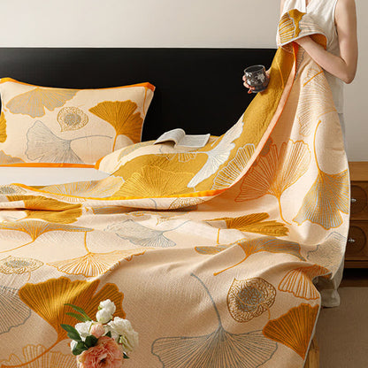 Ownkoti Ginkgo Leaf Cotton Gauze Quilt Blanket - image 2