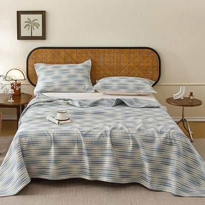 Ownkoti Curved Wave Cotton Gauze Quilt Blanket - image 5