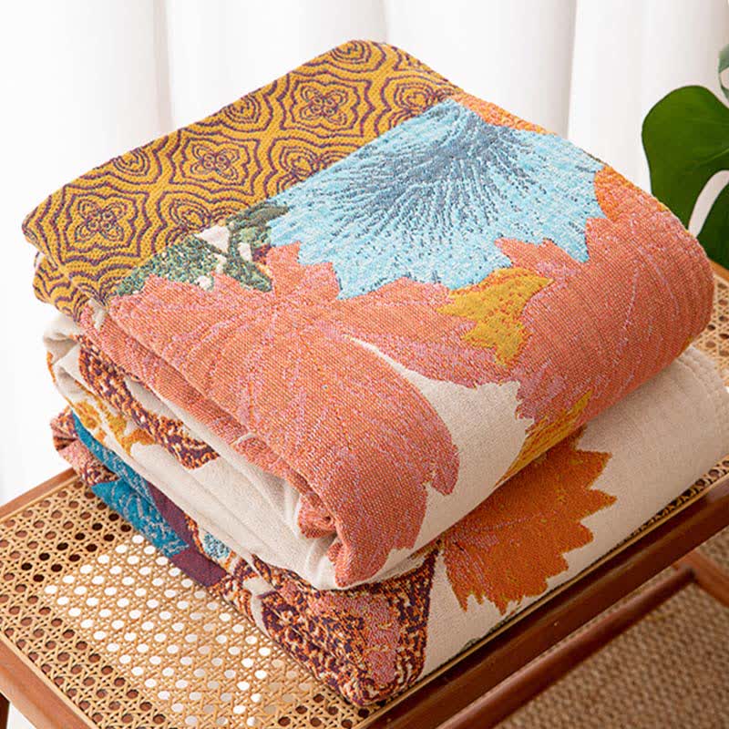 Ownkoti Retro Style Floral Cotton Quilt Blanket - image 2