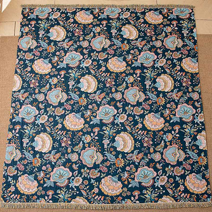 Ownkoti Boho Floral Tassel Cotton Blanket - image 4