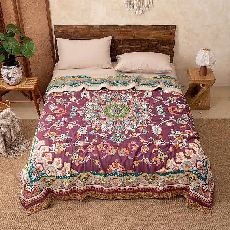Ownkoti Retro Ethnic Style Cotton Blanket - image 5
