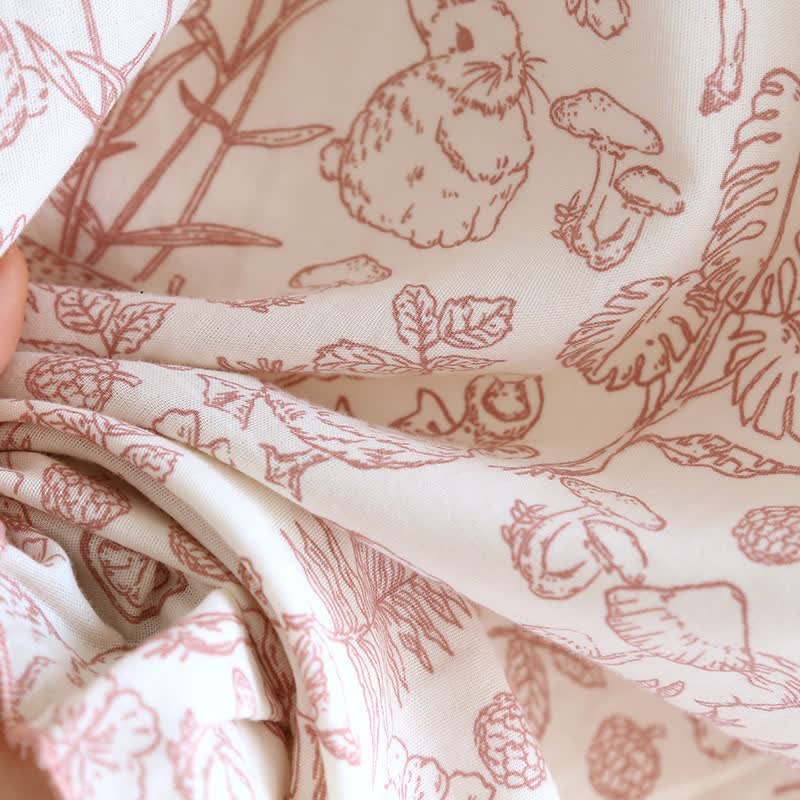 Ownkoti Rustic Mushroom & Bunny Cotton Nightgown - image 7