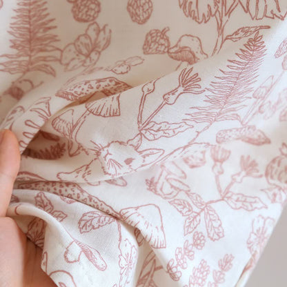 Ownkoti Mushroom & Bunny Cotton Gauze Kimono Robe - image 7