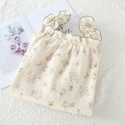 Ownkoti Cotton Ruffle Bunny Cami Nightgown - image 1