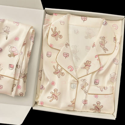 Ownkoti Cute Cartoon Bunny Pajama Set - image 1