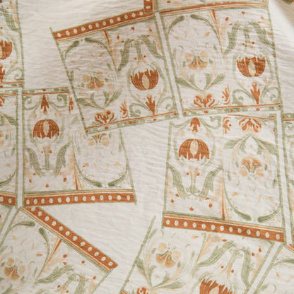 Ownkoti Vintage Pattern Ruffled Collar Side-Tie Nightgown - image 5