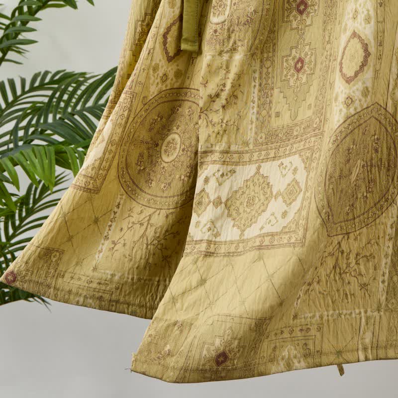 Ownkoti Ethnic Style Ruffled Collar Side-Tie Nightgown - image 6